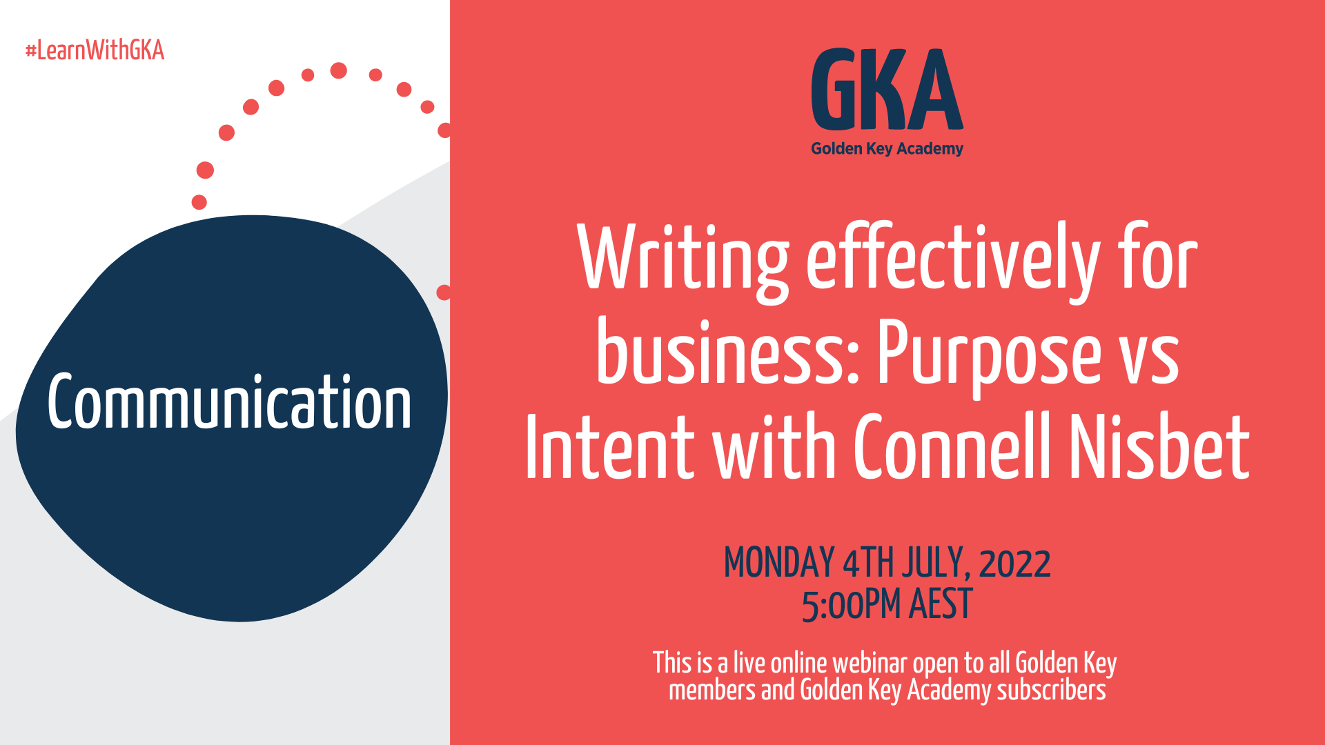 Writing Effectively for Business: Purpose vs Intent with Connell Nisbet