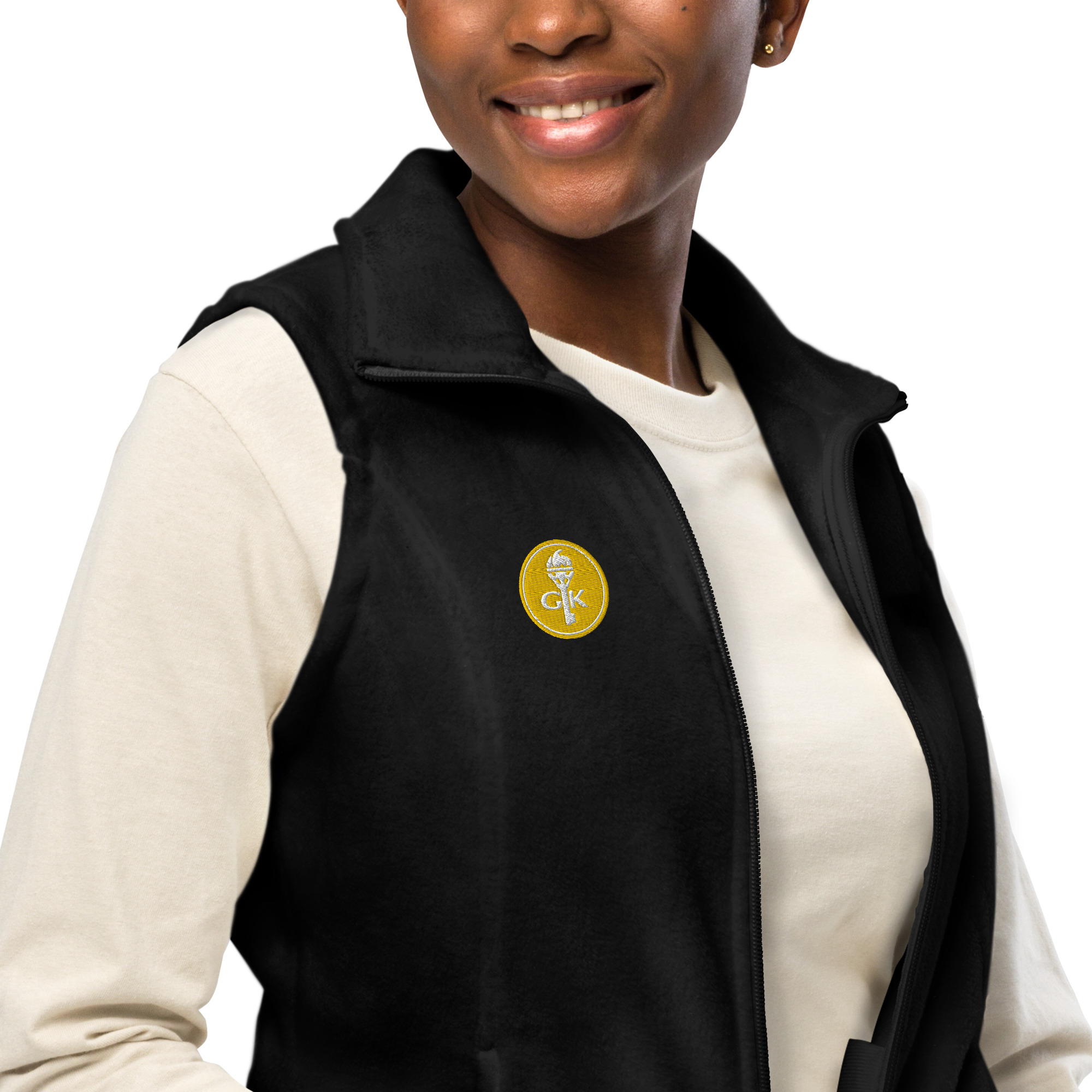 Women's Columbia fleece vest - Golden Key Academy