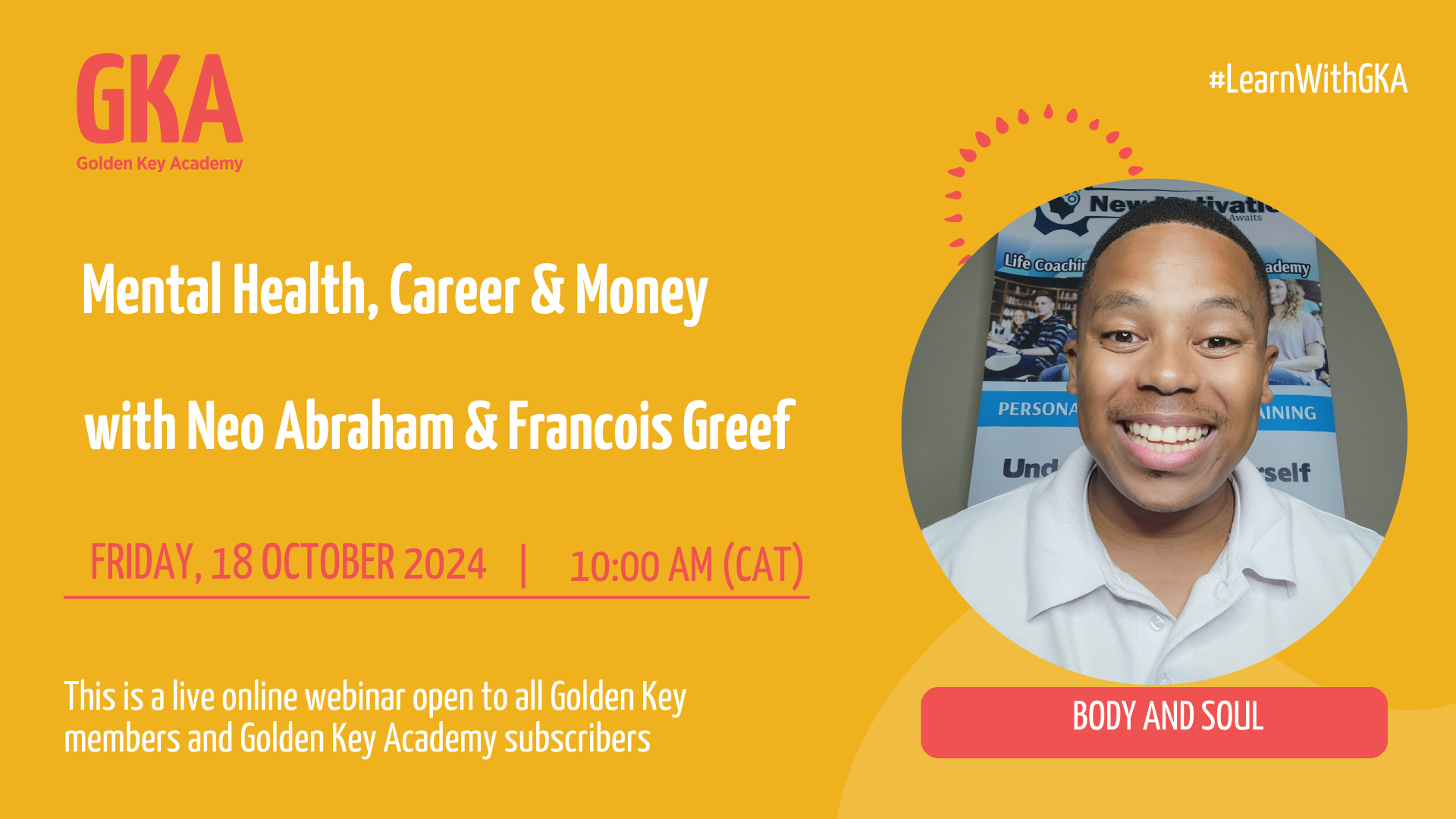Mental Health, Career & Money with Neo Abraham & Francois Greef