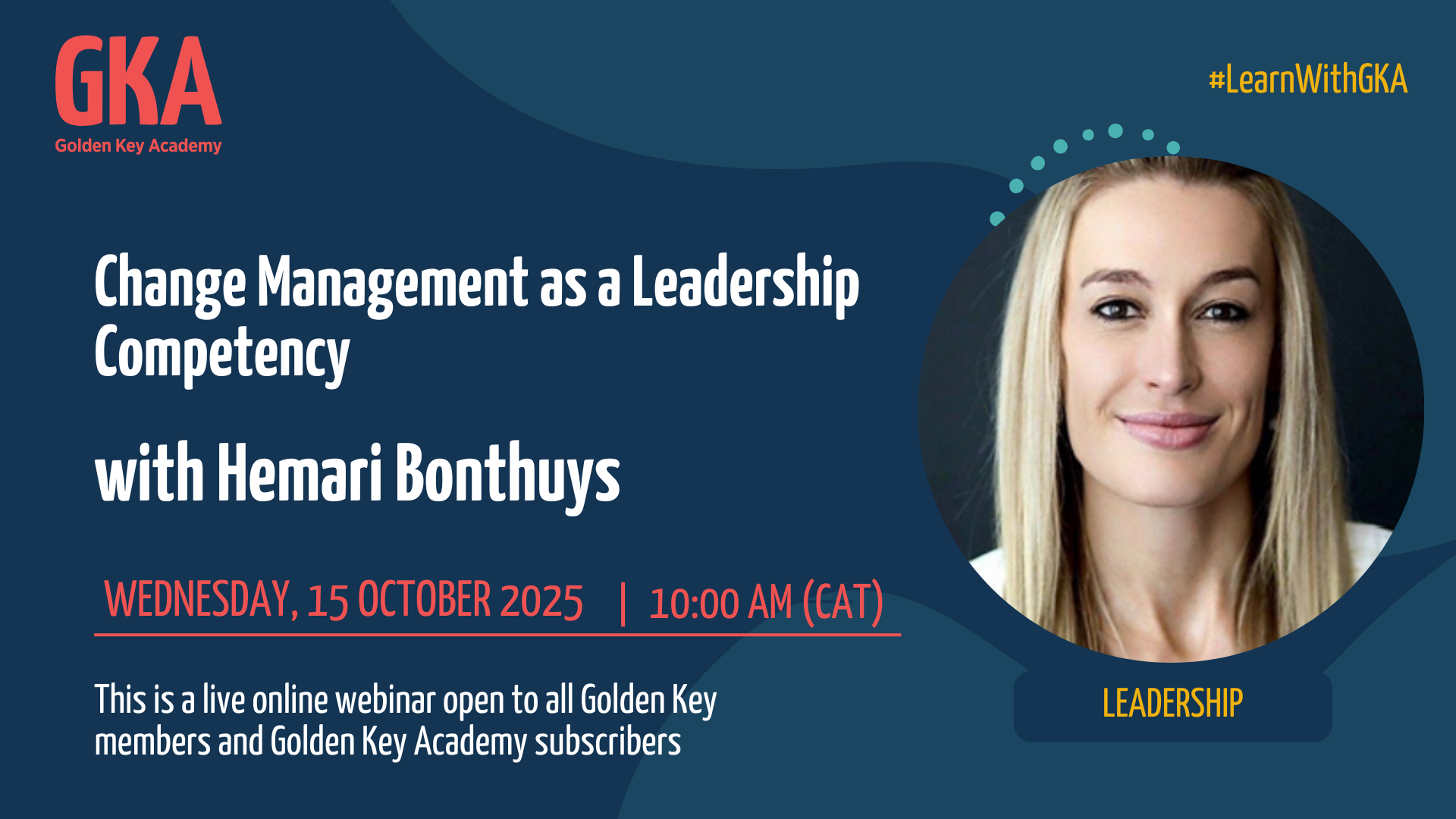 Change Management as a Leadership Competency with Hemari Bonthuys